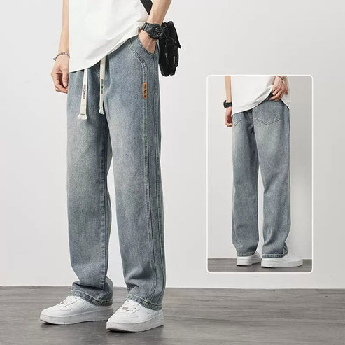 Blugi drepți largi UrbanFlex Confort