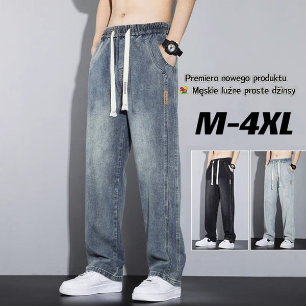Blugi drepți largi UrbanFlex Confort