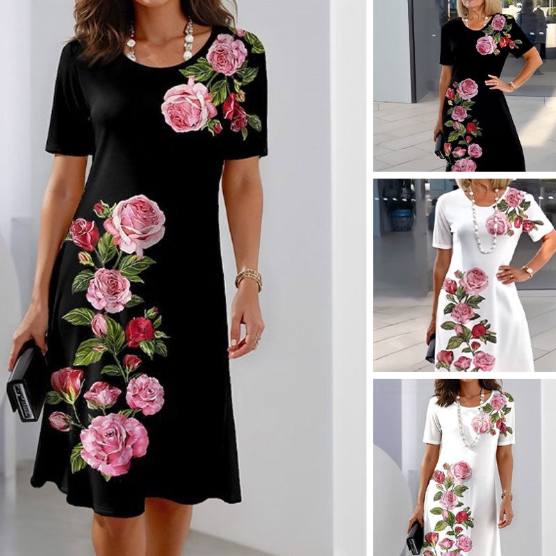 🌹Rochie de vară lejeră cu imprimeu tridimensional