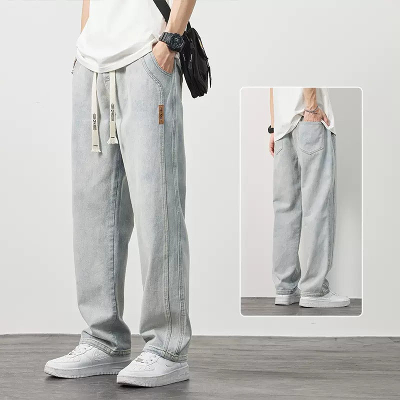 Blugi drepți largi UrbanFlex Confort