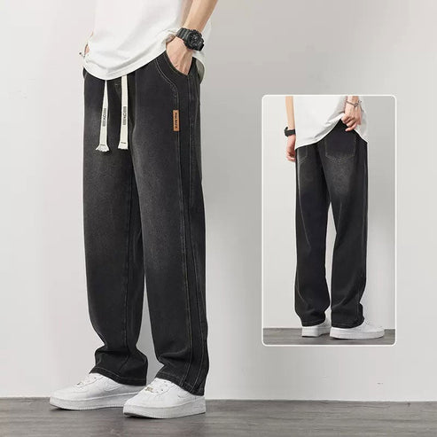 Blugi drepți largi UrbanFlex Confort